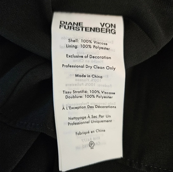 Diane Von Furstenberg Womens Black & Green Animal Print Mini Dress Sz XXS - Picture 13 of 13